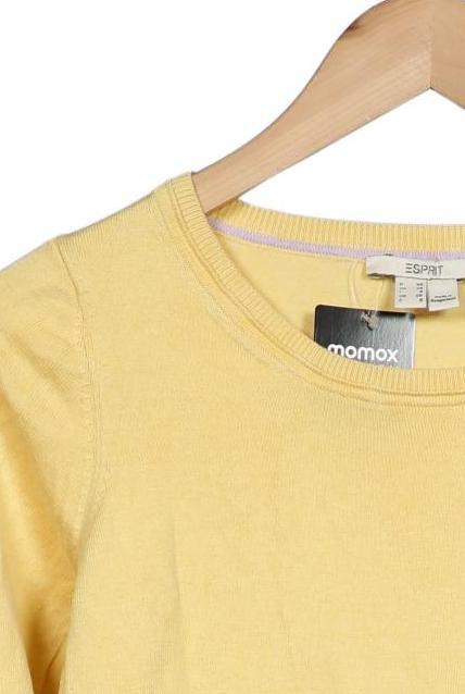 Esprit Women's Sweater Yellow Size XS Cotton 10
