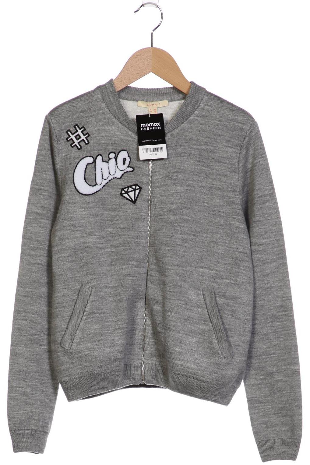 Esprit Damen Strickjacke Grau XS 8