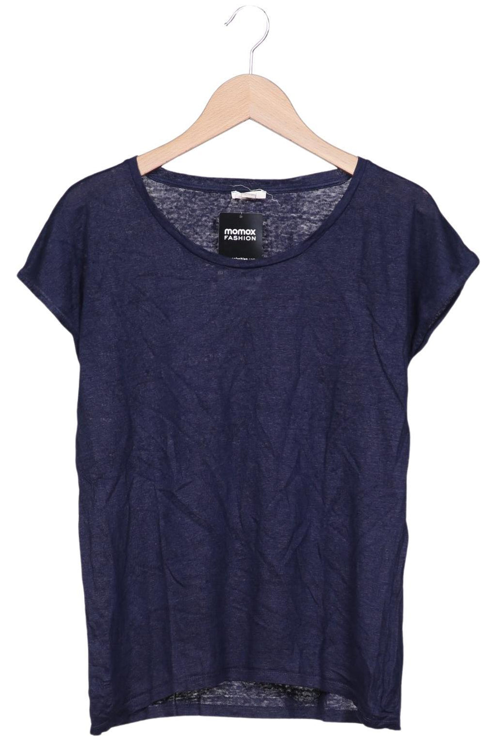 Esprit Women's T-Shirt Navy Blue Size M Linen 2