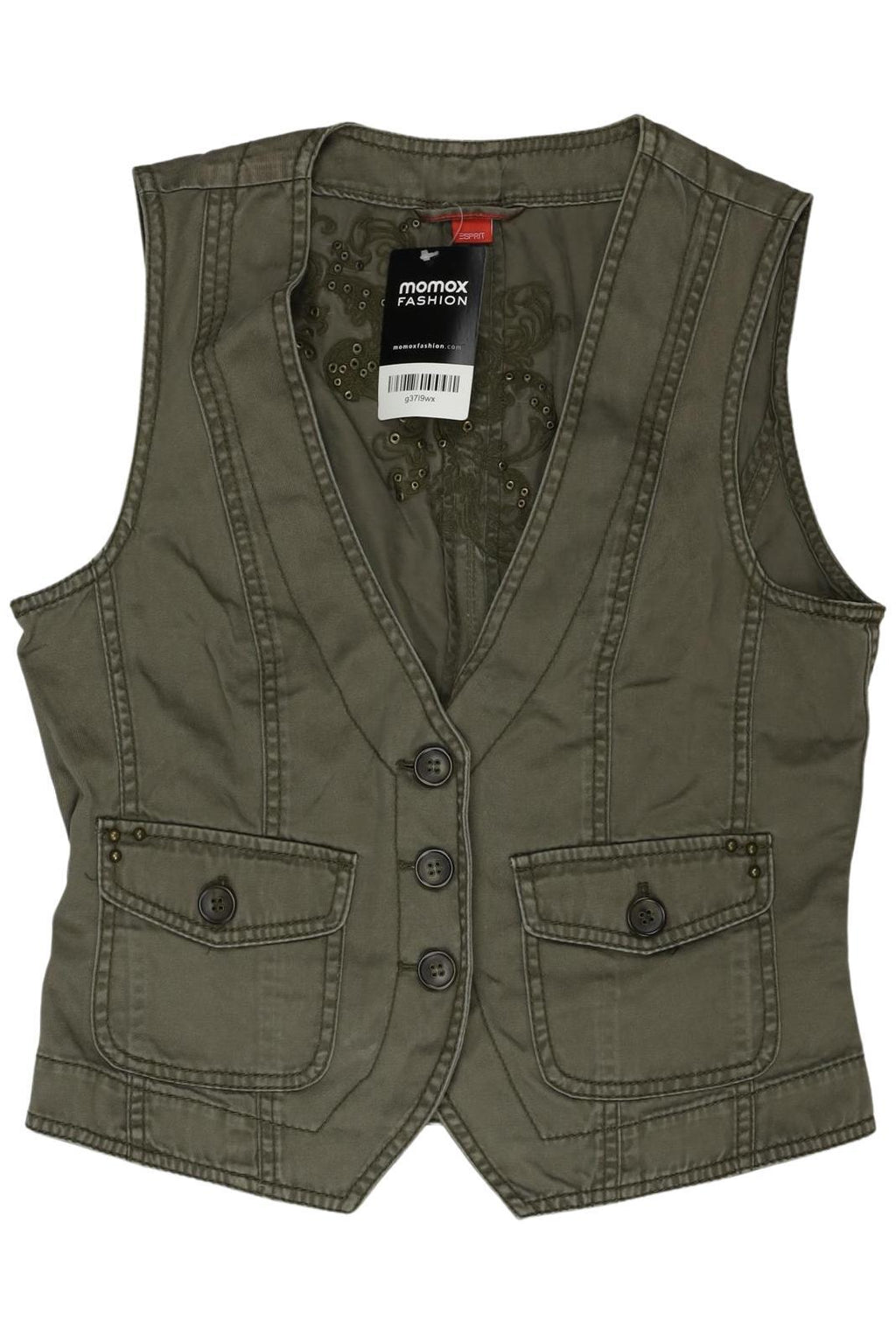 Esprit Damen Weste Green M Cotton 4