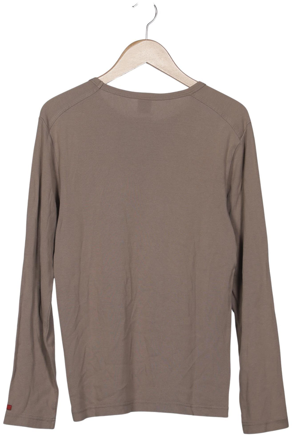 Esprit Herren Langarmshirt Braun L Baumwolle 4