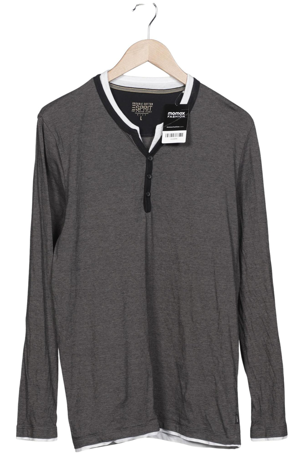 Esprit Men Long Sleeve Shirt Gray L 5