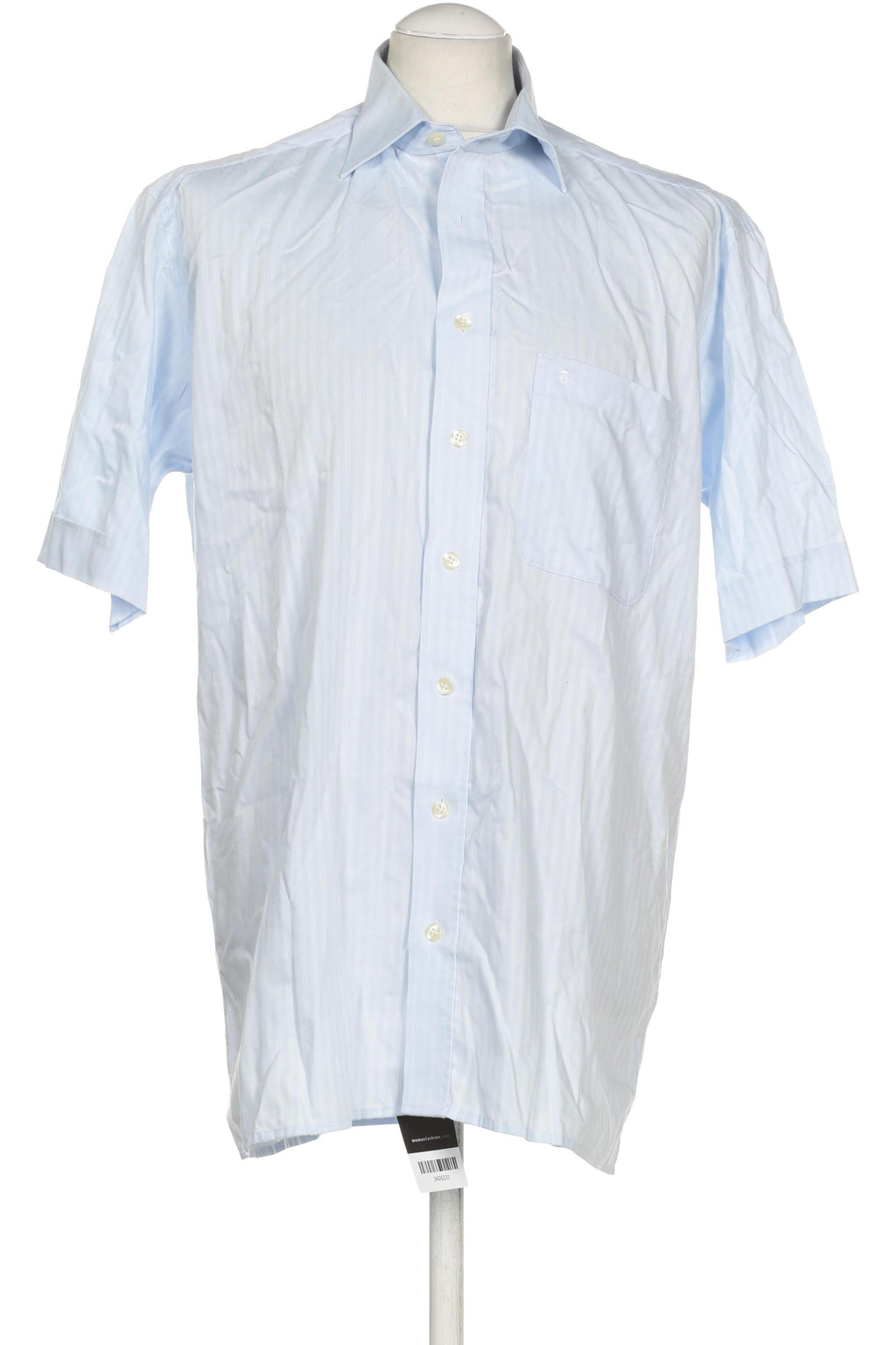 Eterna Men's Shirt Blue M Cotton 4