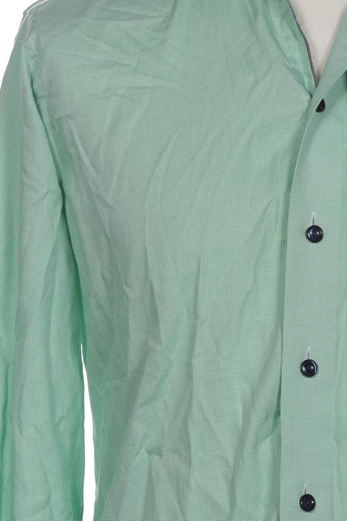 Eton Men Shirt Light Green 38 Cotton 6