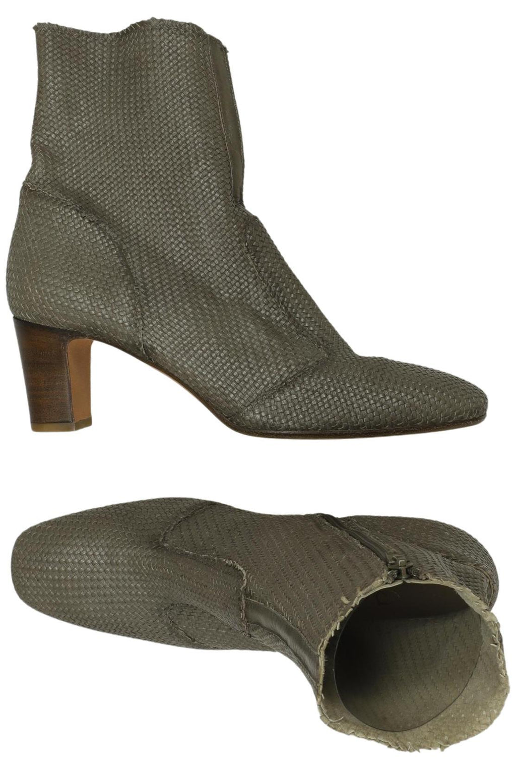 Eva Turner Women's Ankle Boot Green EU 38.5 Leather 2