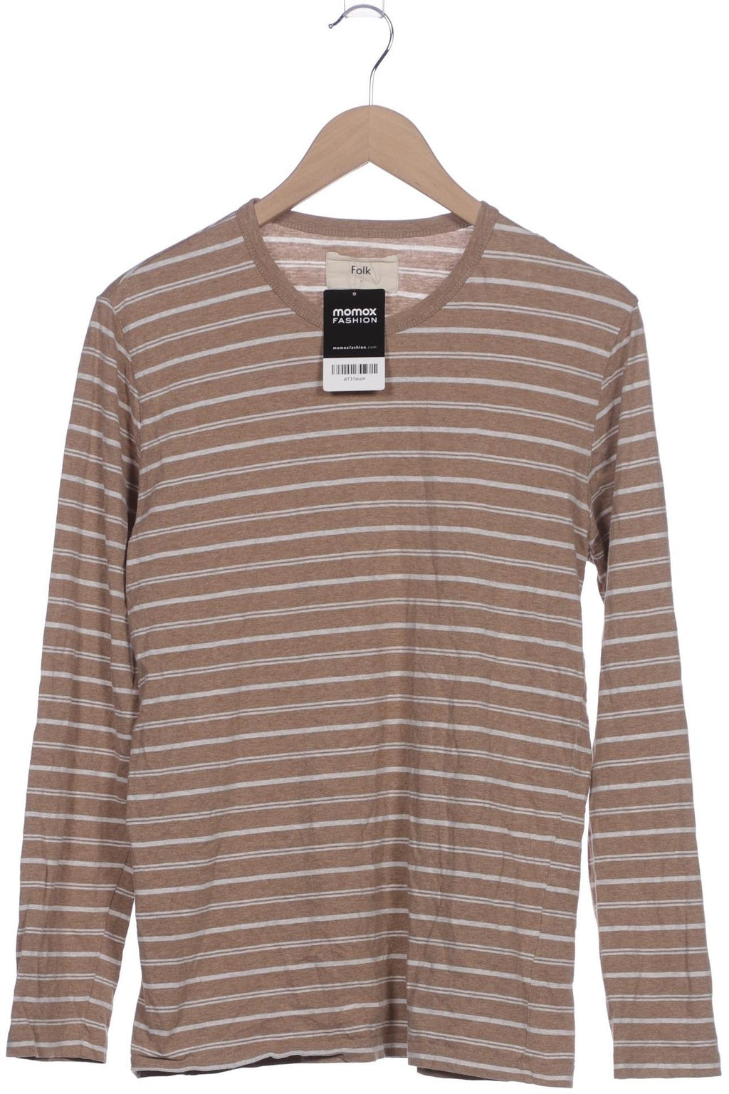 Folk Men Long Sleeve Shirt Beige S 3