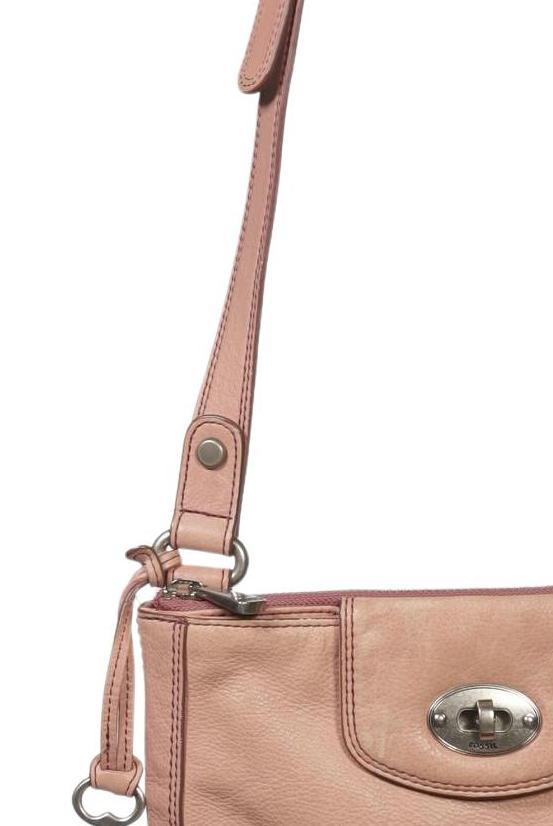 Fossil Small Leather Handbag Pink 8