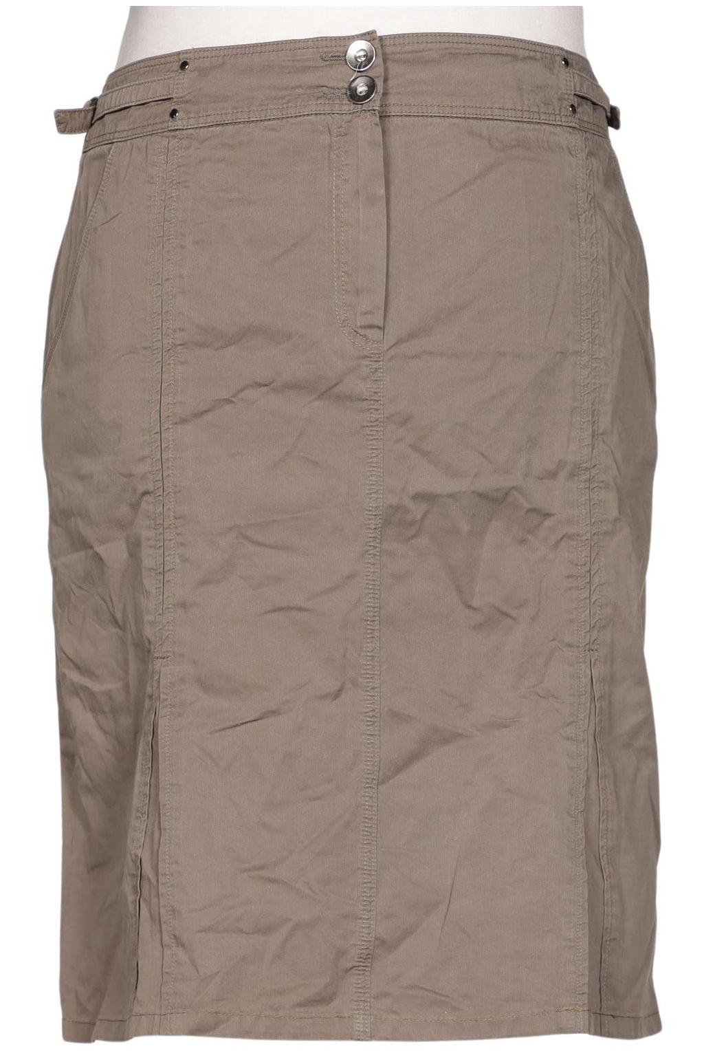 Frank Walder Women Skirt Beige EU 42 Cotton 2