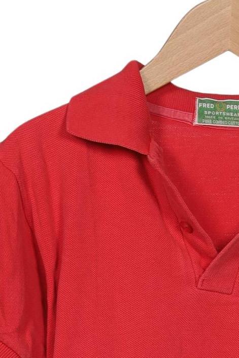 Fred Perry Damen Polo Shirt Red EU 36 Cotton 3