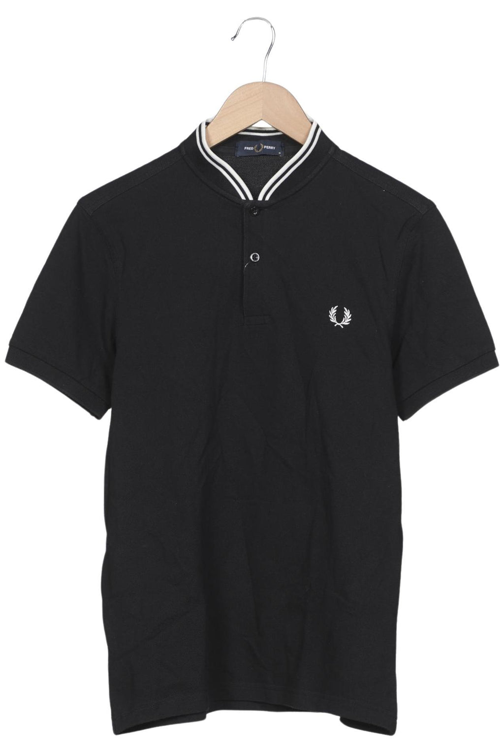 Fred Perry Men Polo Shirt Black M Cotton Second Hand 6