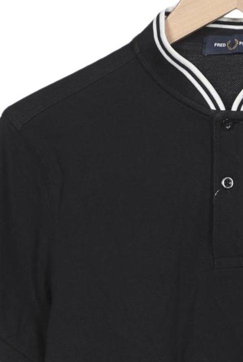 Fred Perry Men Polo Shirt Black M Cotton Second Hand 7