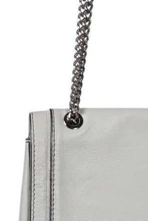 FREDsBRUDER Small Leather Handbag Gray 6