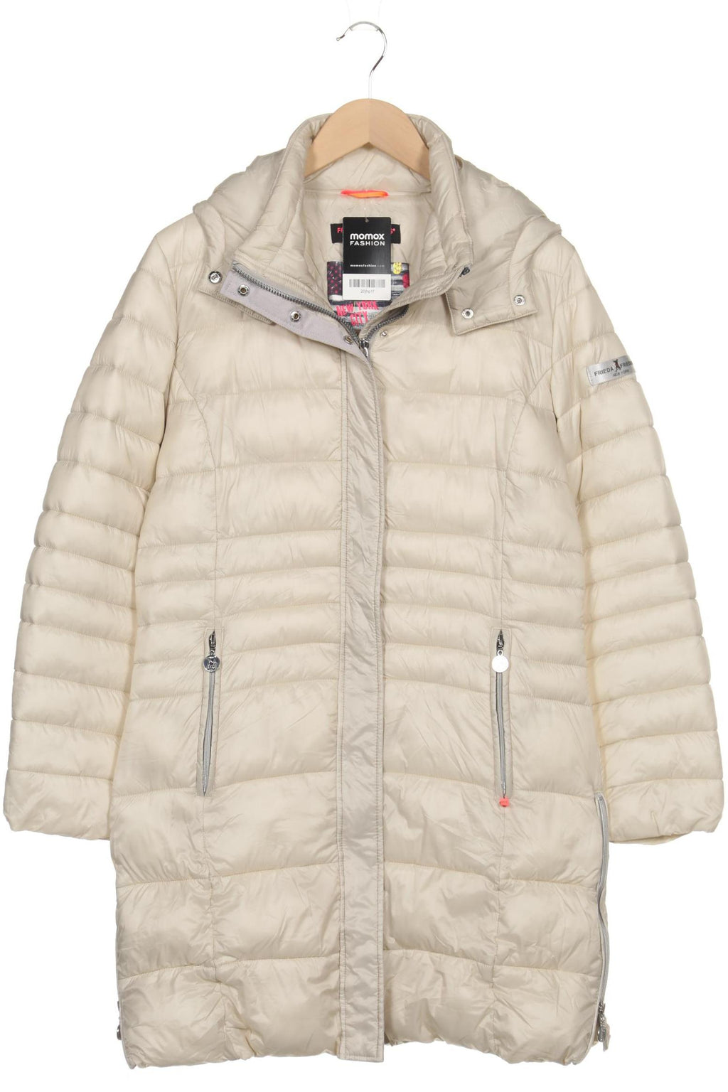 Friedafreddies Women Coat Cream White EU 40 Synthetic 2