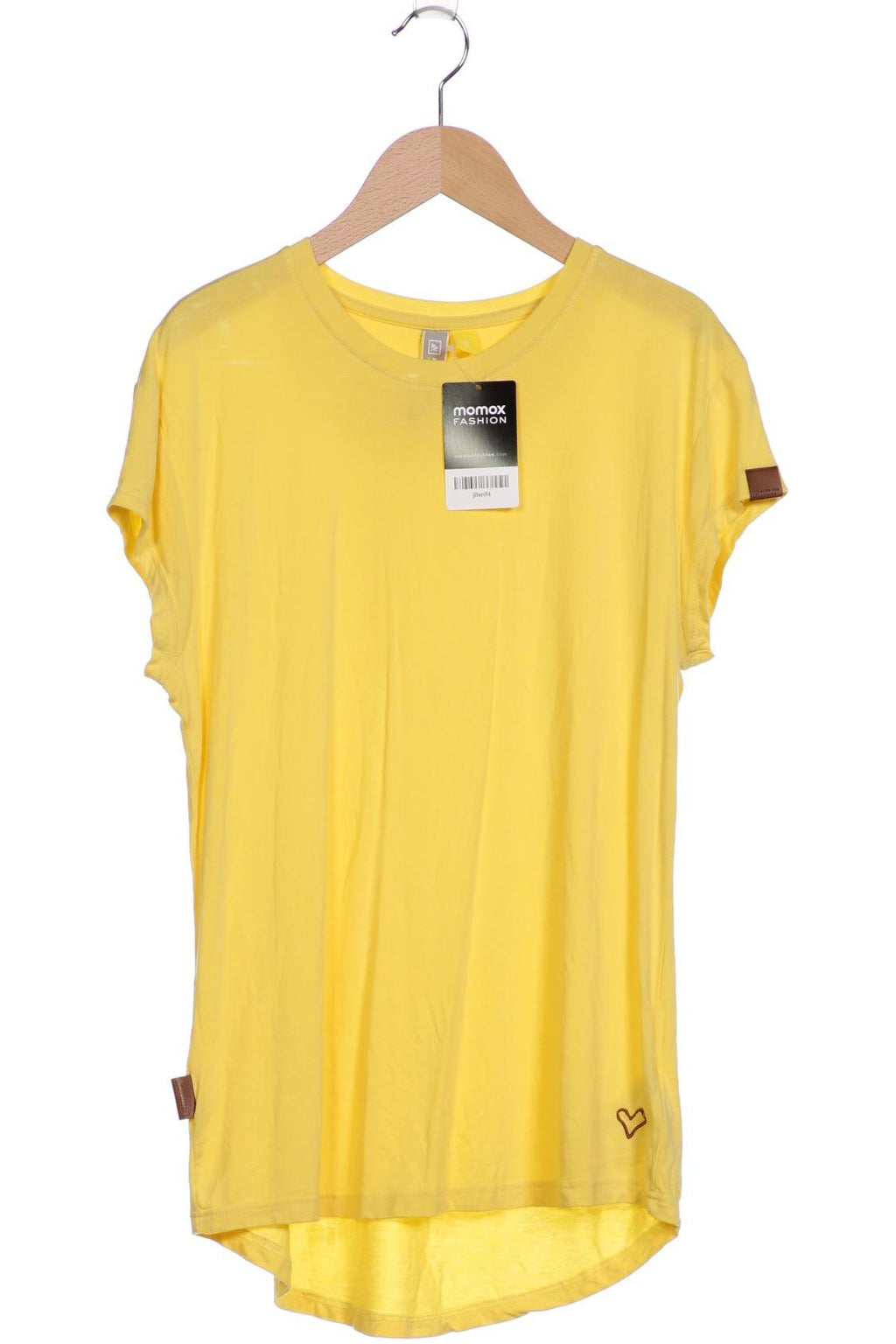 Frogbox Women T-Shirt Yellow Size S 4