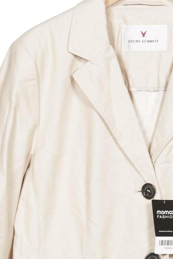 Fuchs Schmitt Women Coat Cream White EU 40 6