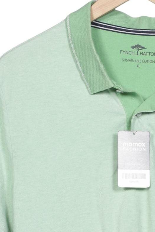 Fynch Hatton Polo Shirt Light Green XL Cotton 5