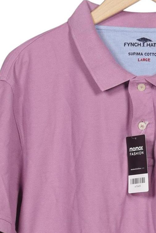 Fynch Hatton Herren Poloshirt, Pink, Gr. L 5