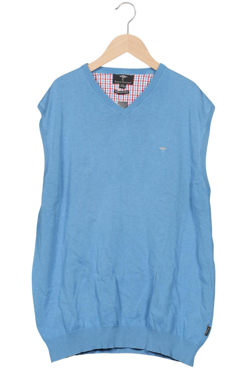 Fynch Hatton Men's Sweater Light Blue XXL Cotton 5