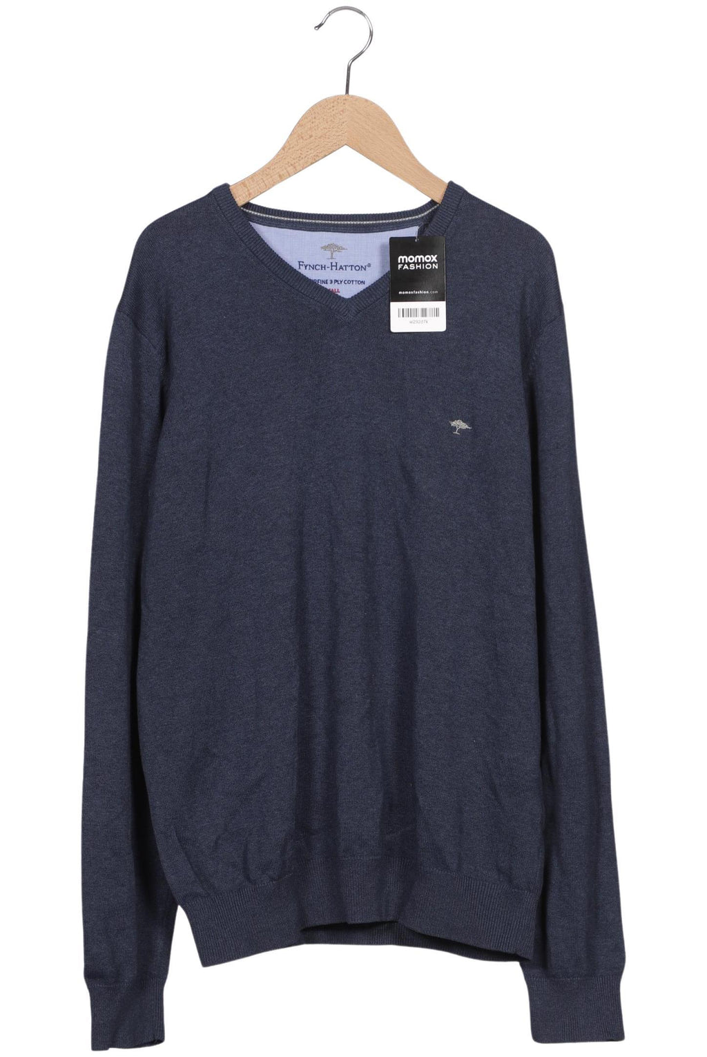 Fynch Hatton Herren Pullover Marineblau Gr. S Baumwolle 8