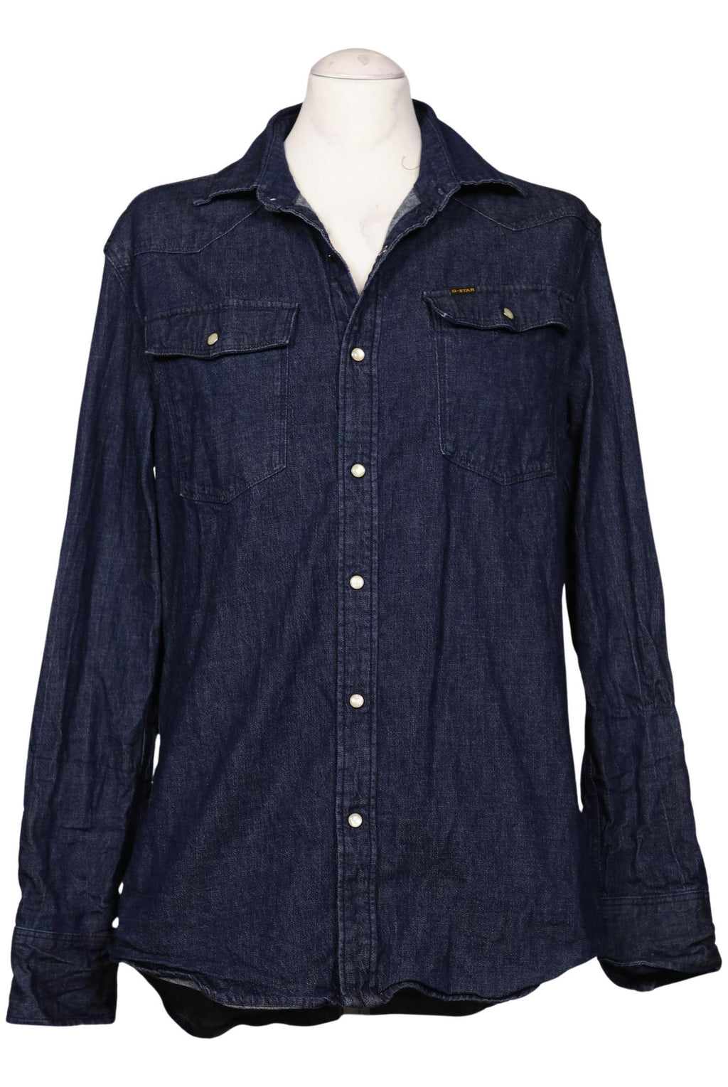 G Star RAW Men's Shirt Navy Blue Size L 2