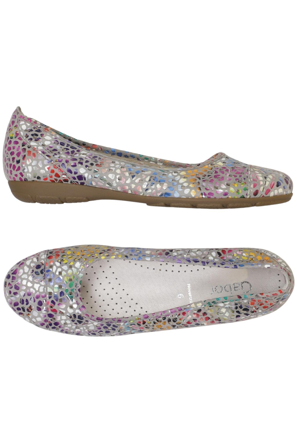 Gabor Ballerina Silver EU 39 Leather 5