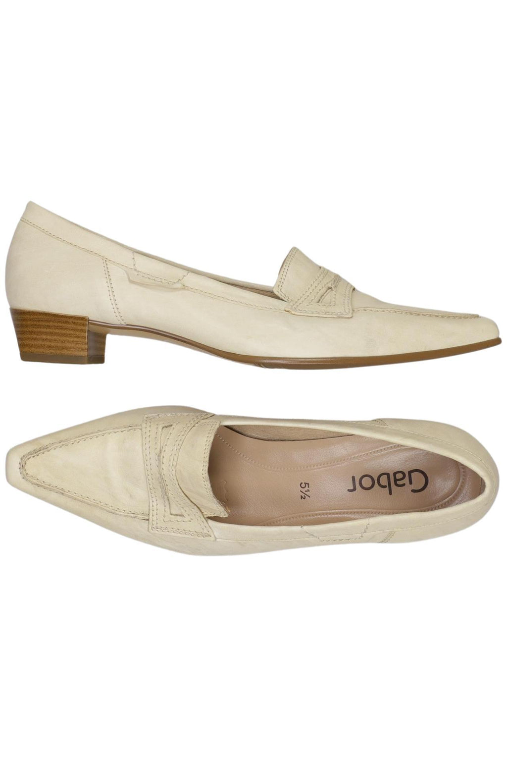 Gabor Women's Half-Shoe Cream White EU 38.5 Leather 6
