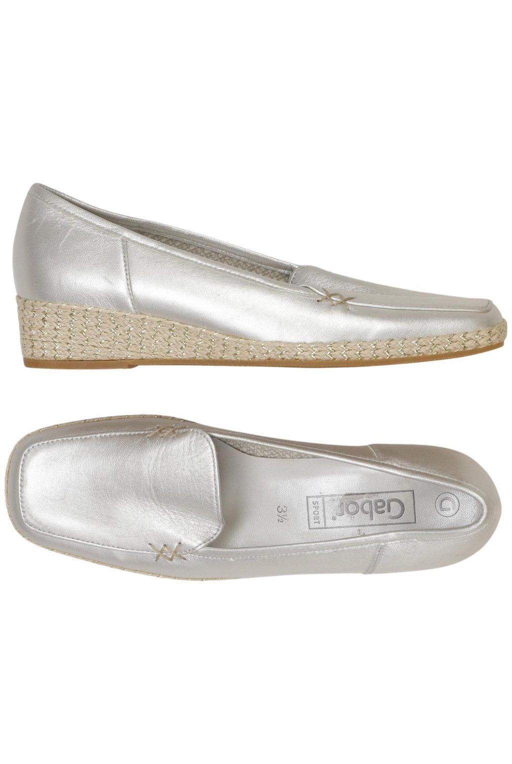 Gabor Damen Halbschuh Silber EU 36 Leder 5