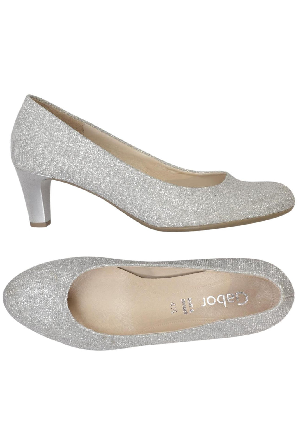 Gabor Damen Pumps Silber EU 37.5 2