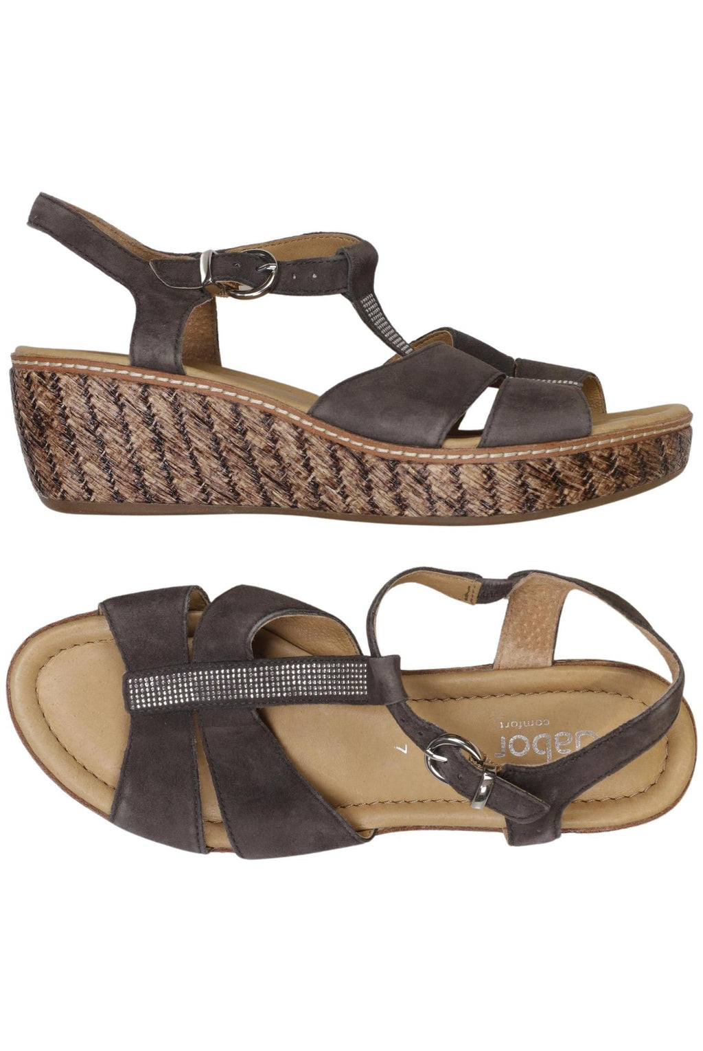 Gabor Women's Sandals Gray EU 40.5 Leather 5