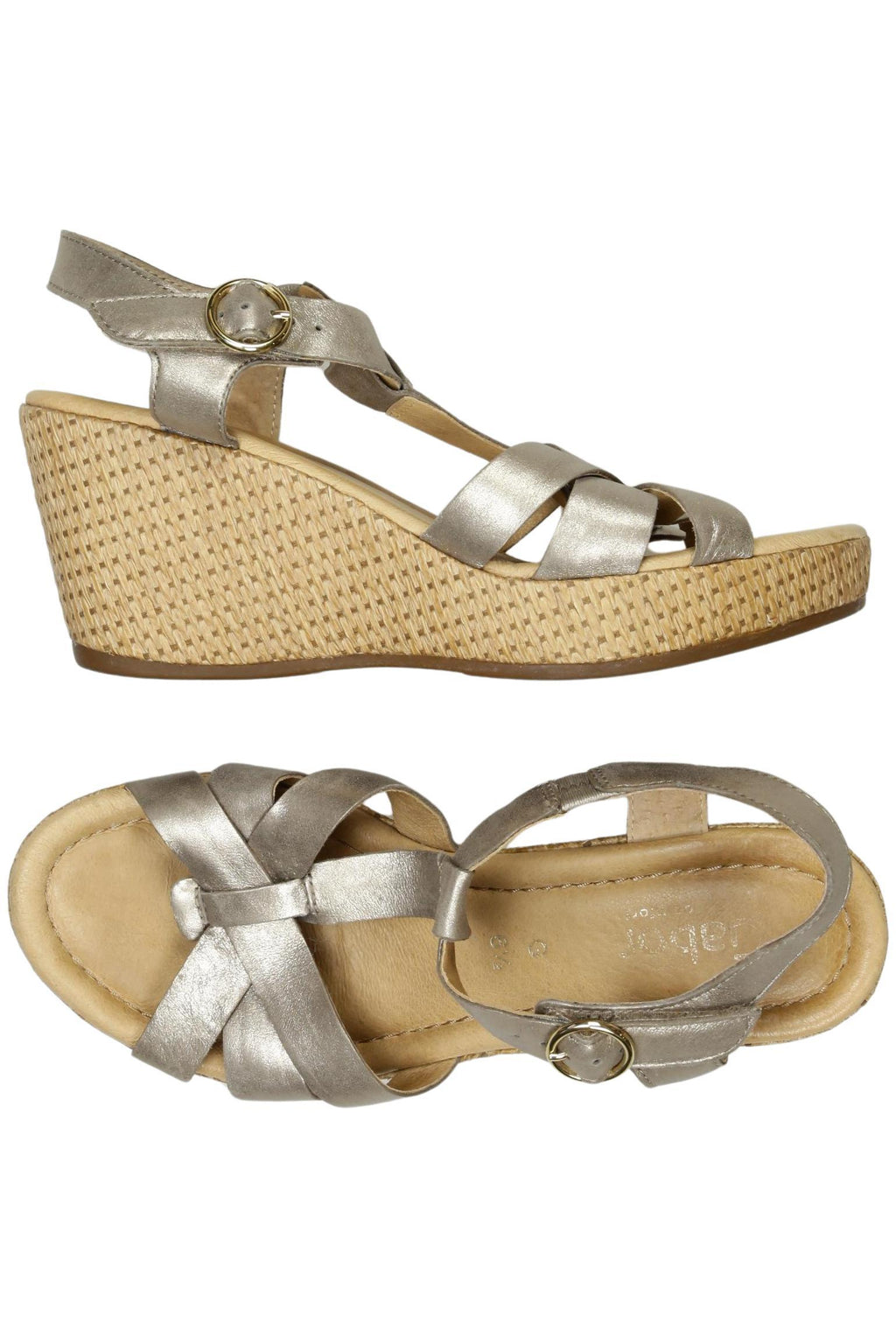 Gabor Women's Sandals Silver EU 40 Leather 5