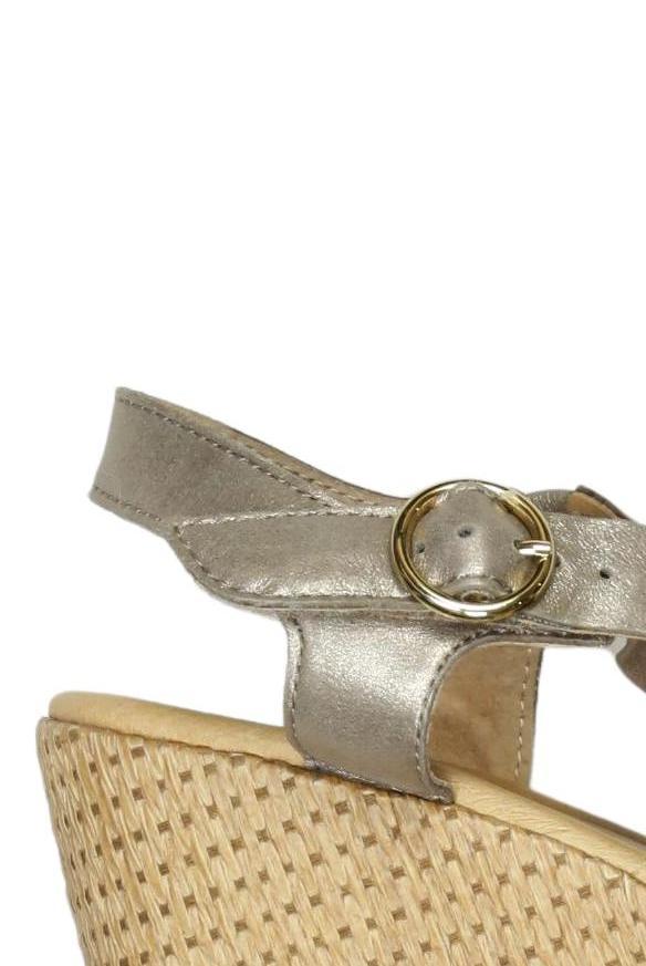 Gabor Women's Sandals Silver EU 40 Leather 6