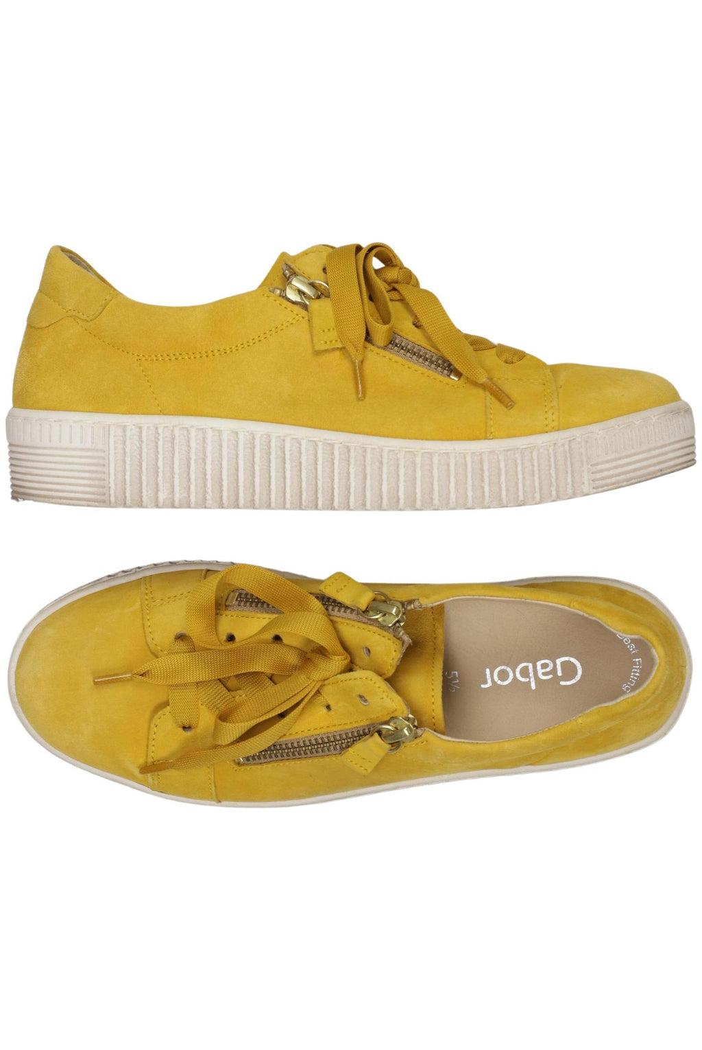 Gabor Women's Sneaker Yellow EU 38.5 Leather 4