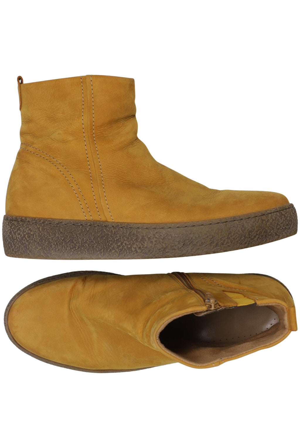 Gabor Women's Ankle Boot Yellow Leather EU 40.5 3