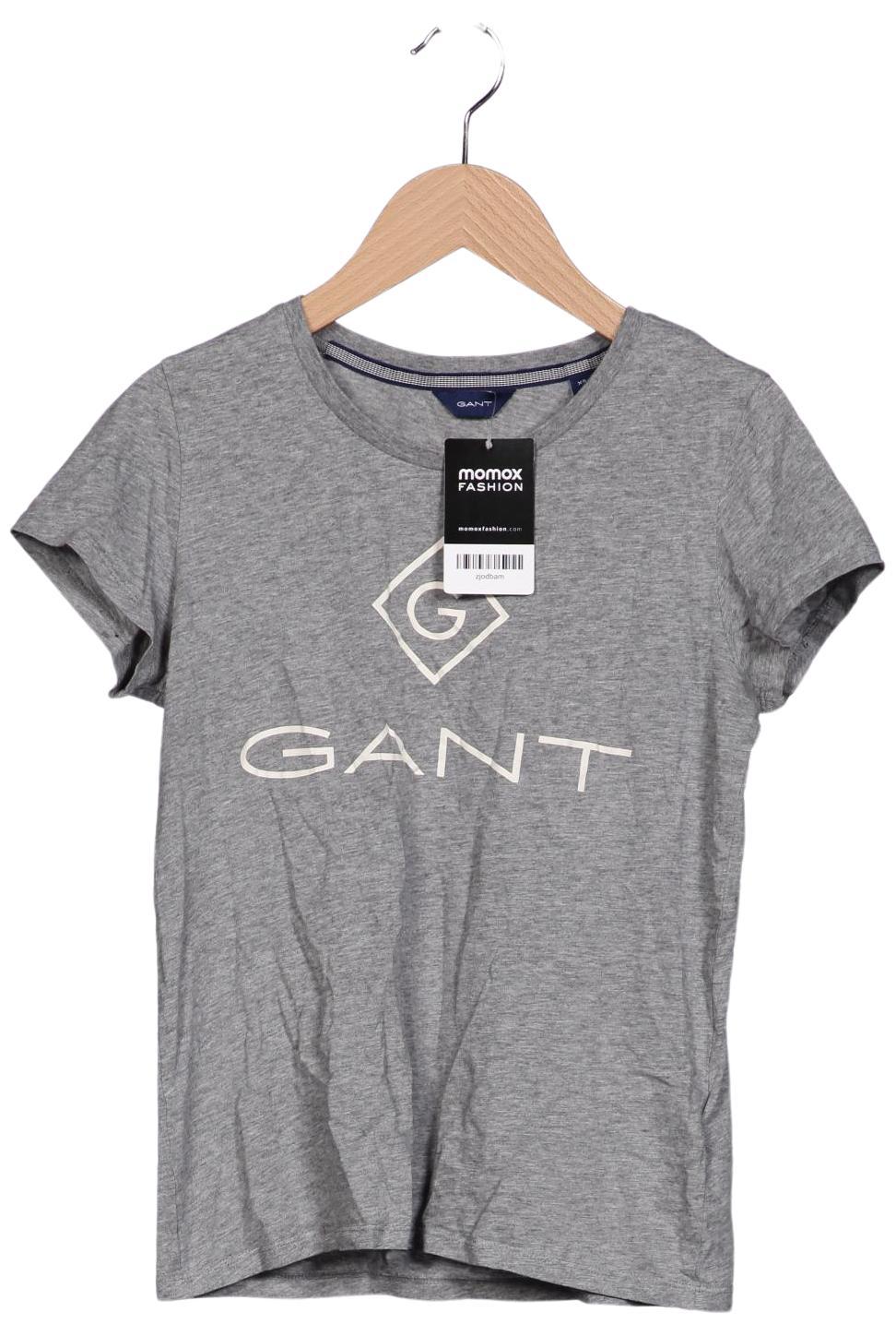 Gant Damen T-Shirt Grau XS Baumwolle 10