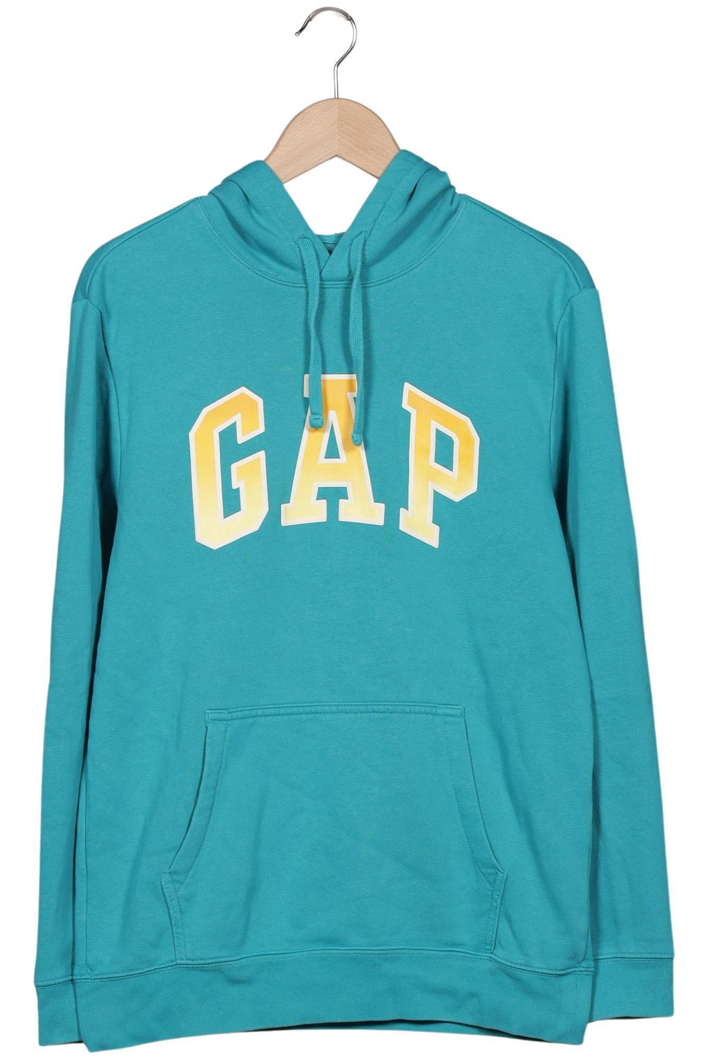 Gap Men's Hoodie Turquoise Size S 2
