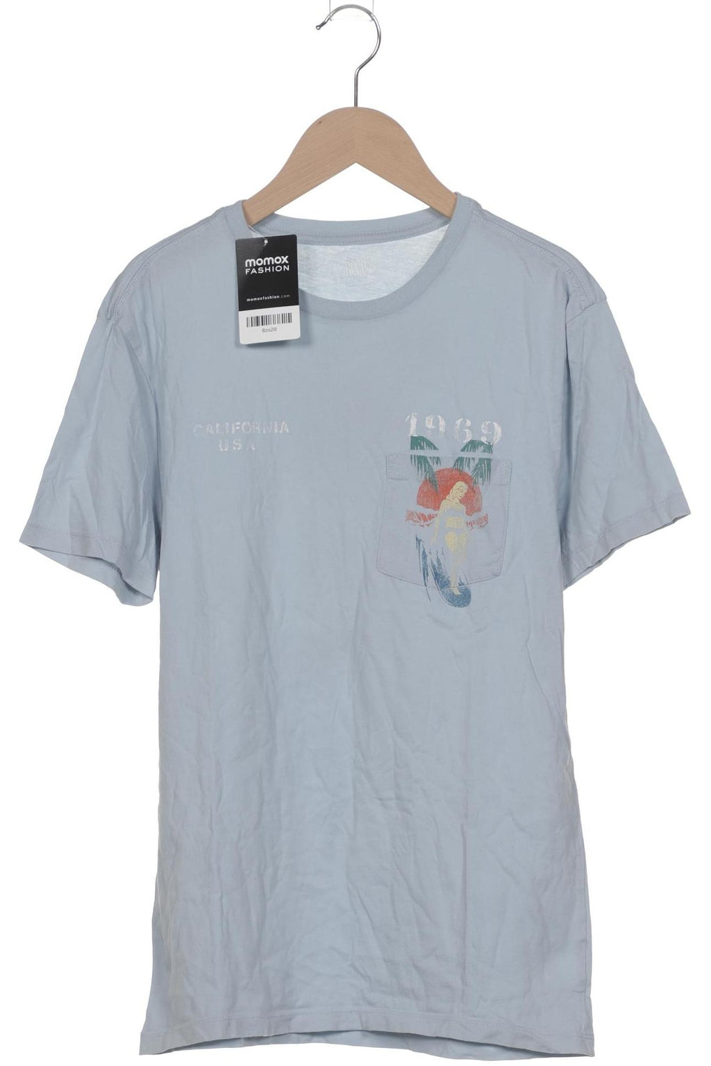 Gap Men's T-Shirt Light Blue S 4
