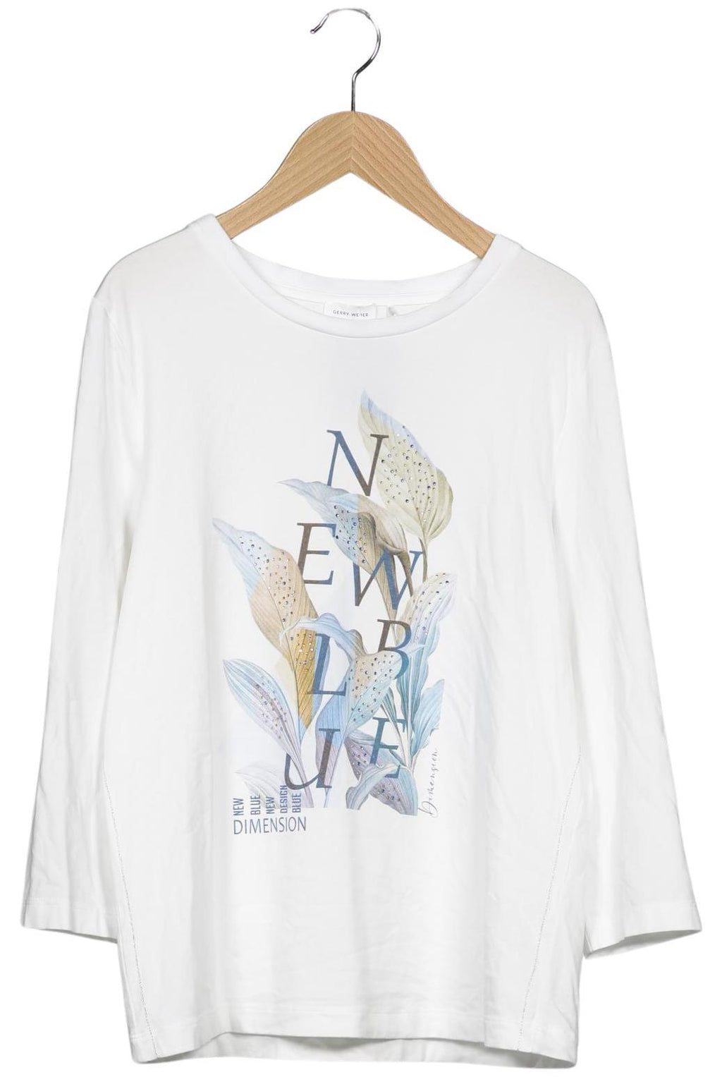 Gerry Weber Damen Langarmshirt Weiß EU 40 3