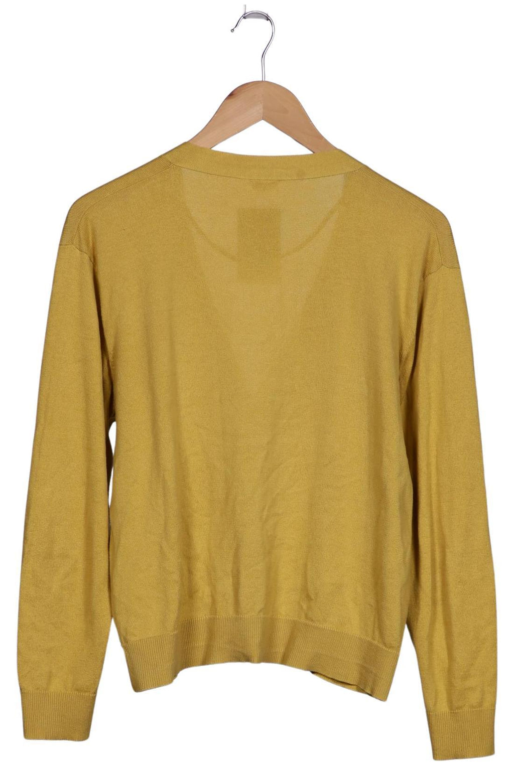 Grüne Erde Women's Cardigan Yellow Size M Cotton 3