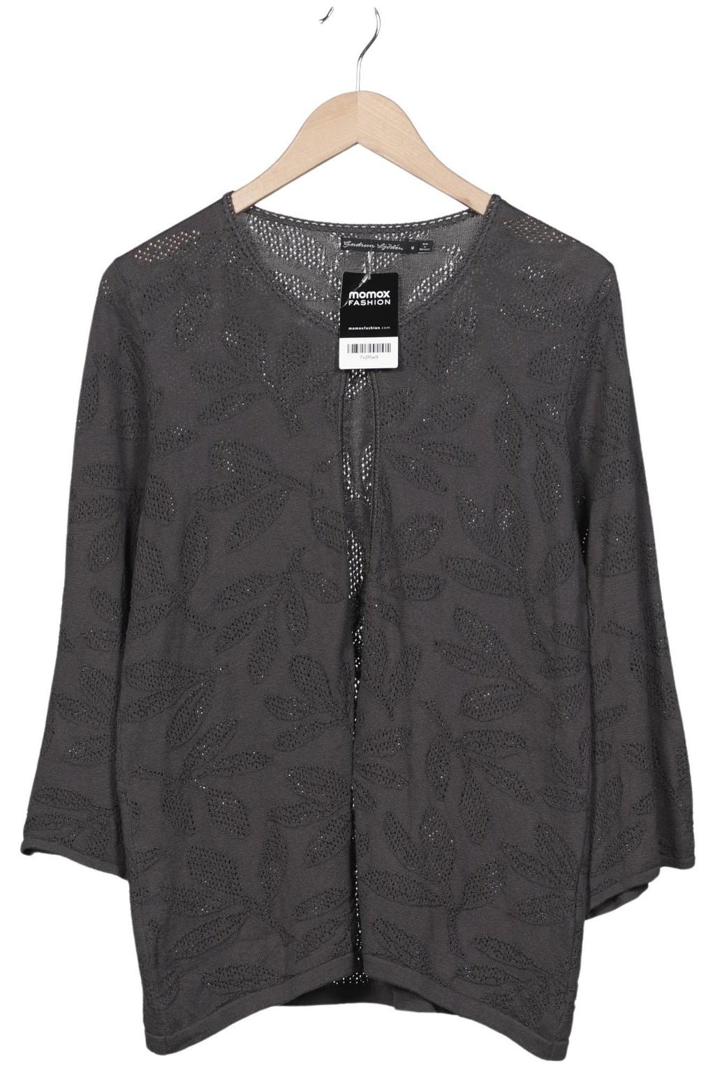 Gudrun Sjödén Damen Strickjacke Grau Gr. M Baumwolle 7