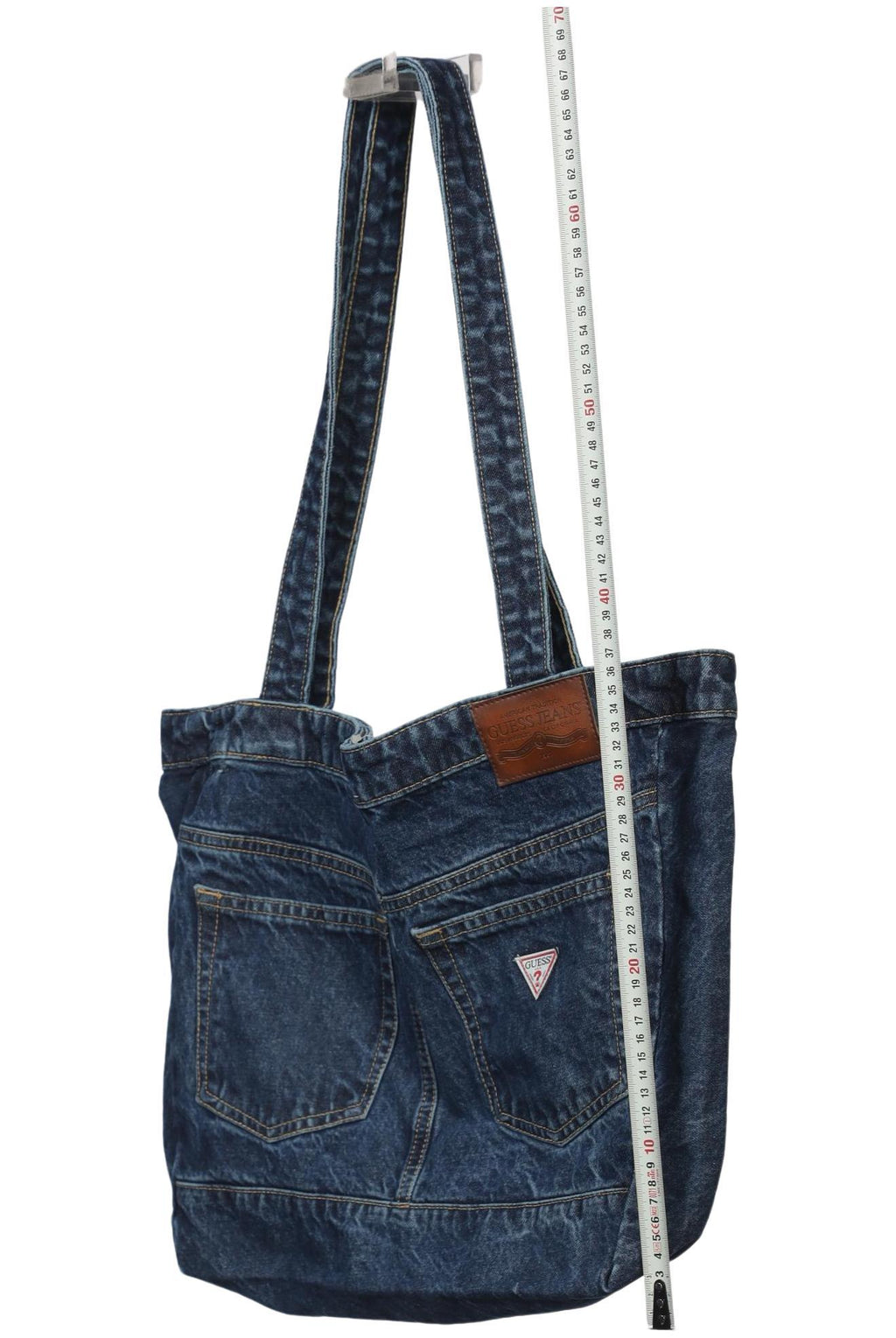 Guess Large Women Handbag Blue Cotton 3