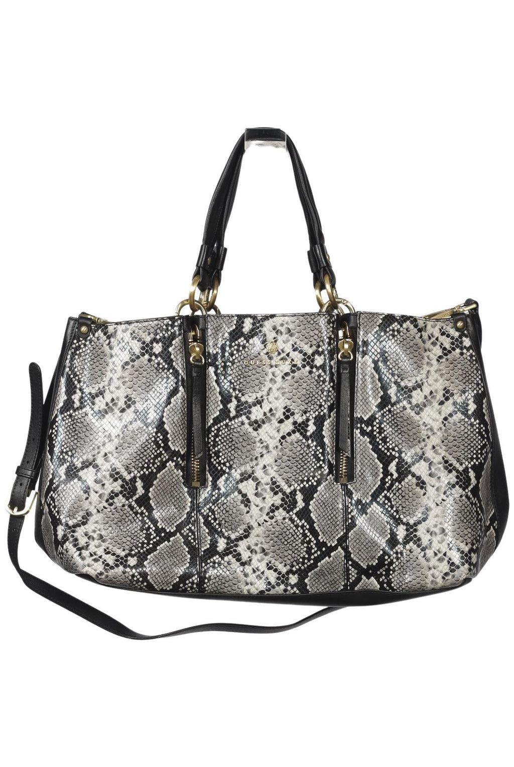Guess Damen Handtasche groß Leder Schwarz 2