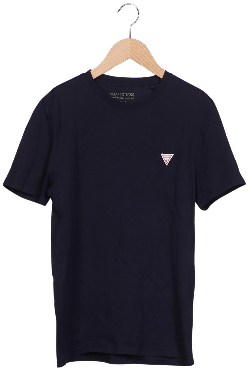 Guess Men T-Shirt Navy Blue Size M Cotton 3
