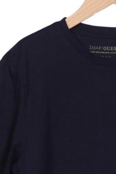 Guess Men T-Shirt Navy Blue Size M Cotton 4