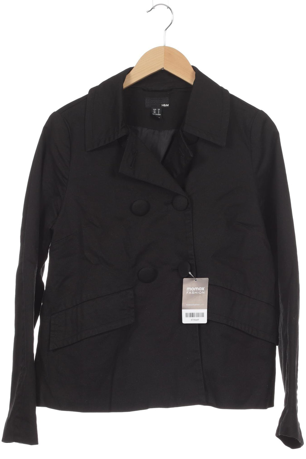H&M Damen Jacke Schwarz EU 38 4
