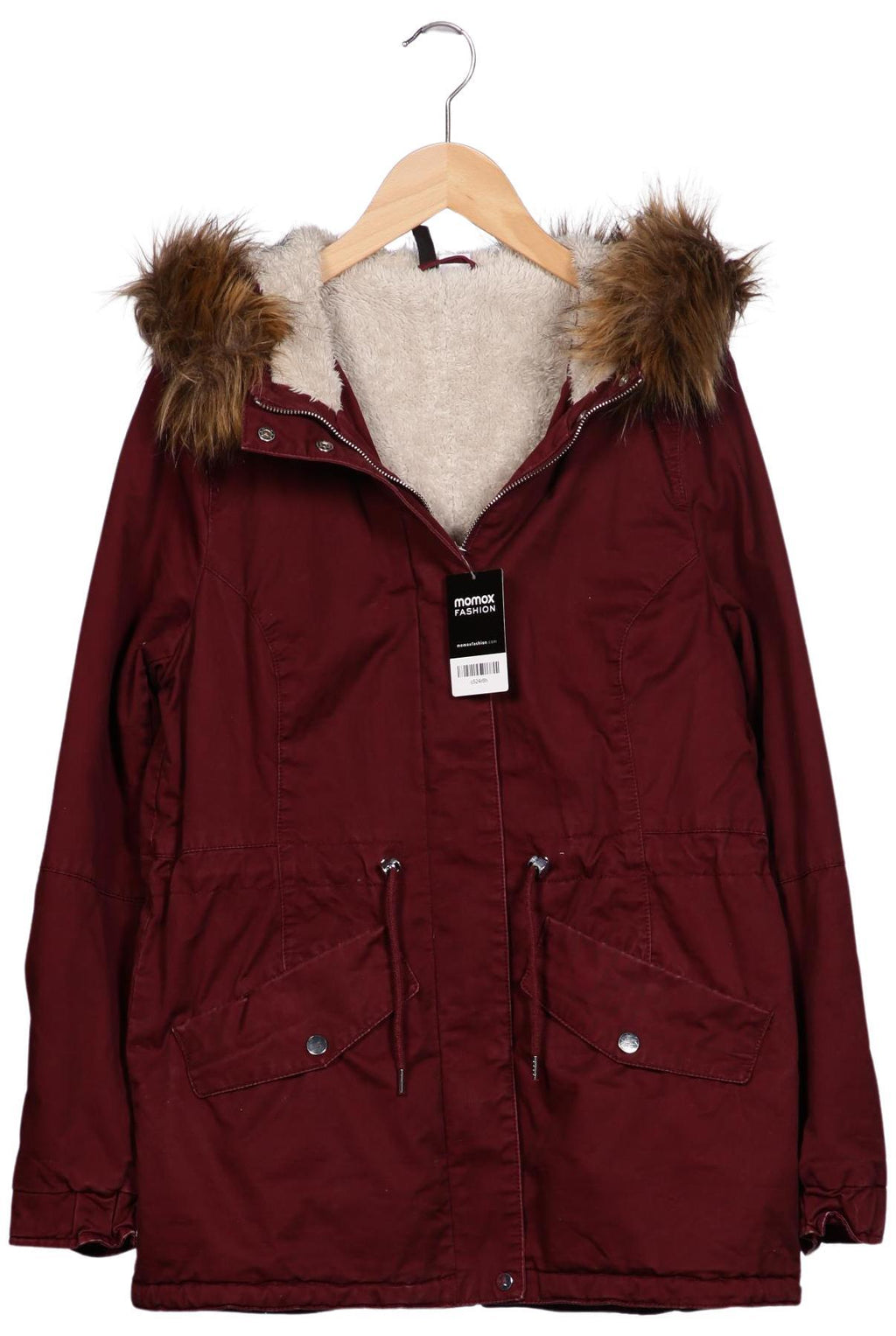 H&M Damen Mantel Bordeaux EU 38 2