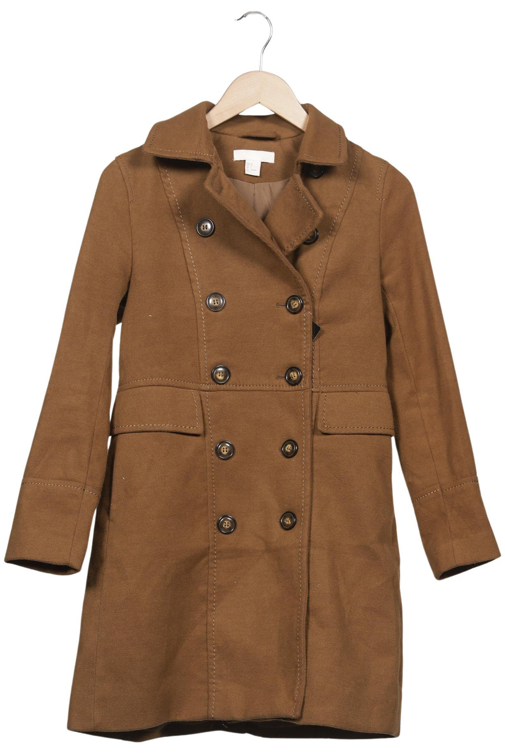 H&M Women Coat Brown 34 8