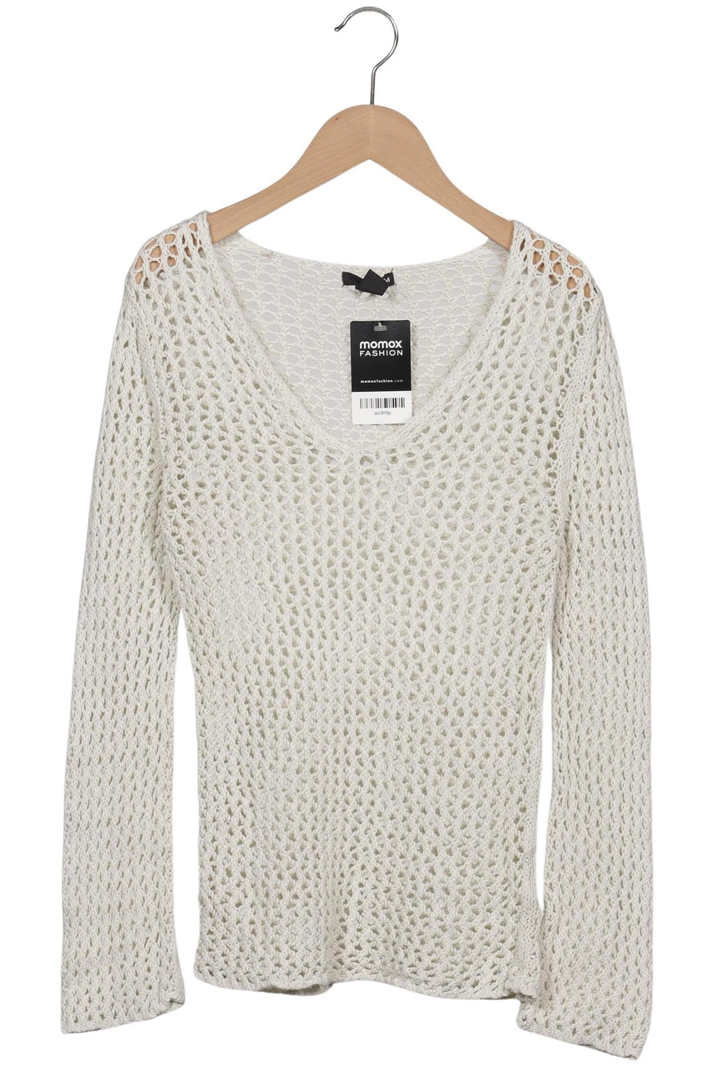 H&M Women's Sweater Cream White Size S Linen Cotton 4