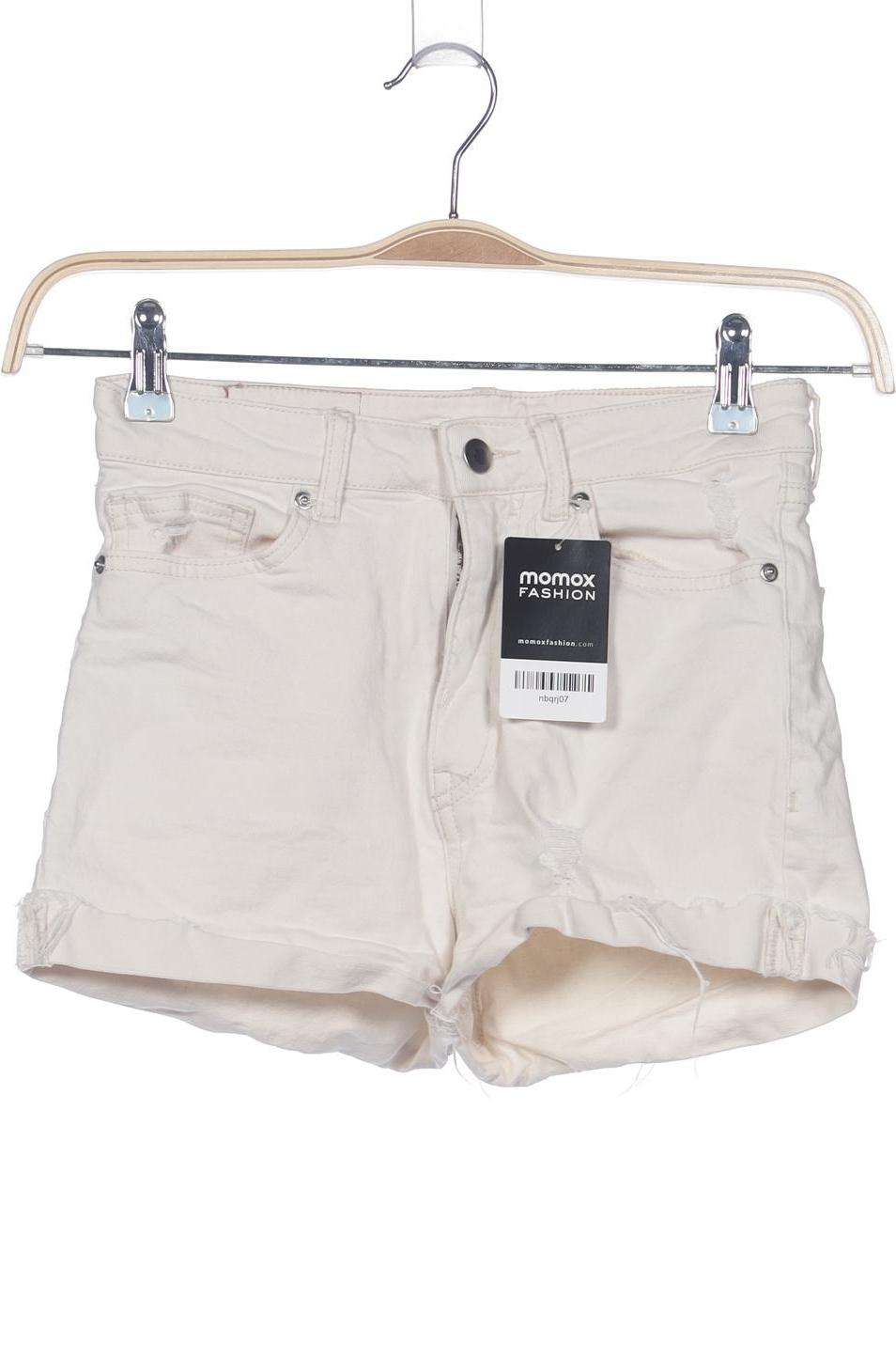 H&M Damen Shorts Cremeweiß EU 36 7