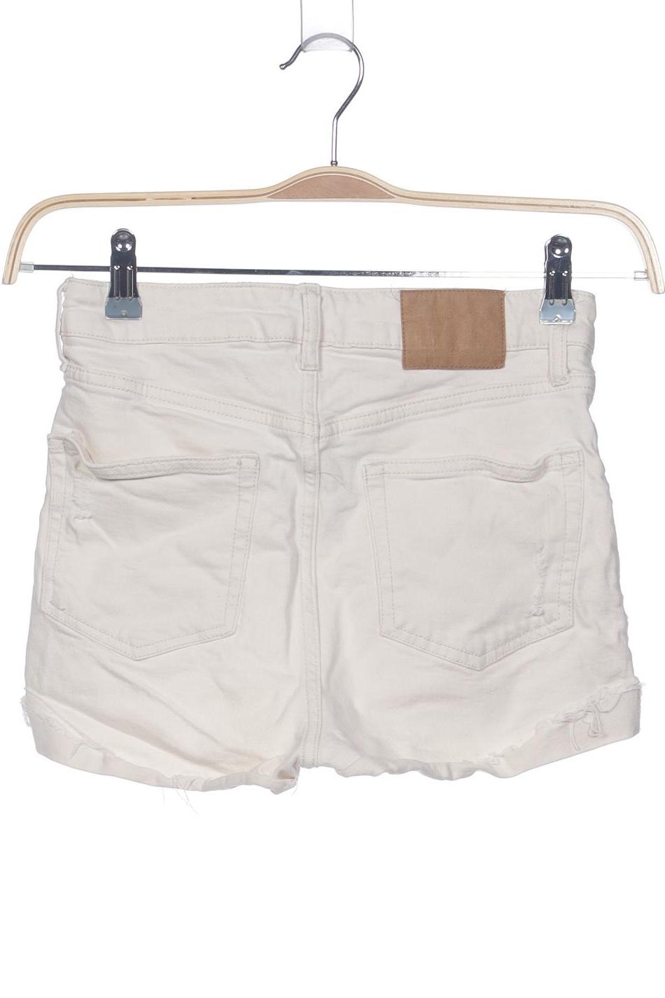 H&M Damen Shorts Cremeweiß EU 36 8