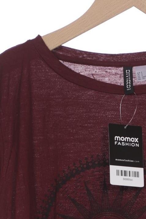 H&M Women T-Shirt Bordeaux Size S 6